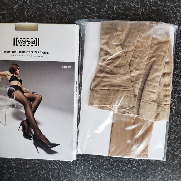 Wolford ! INDIVIDUAL 10 Cosmetic  (M) , sand - Picture 4 of 6